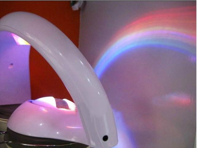 Children's Day&white LEDRainbow Projector Lamp Night Light Room Decoration 5