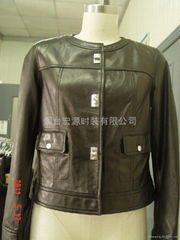 Lady's leather garment