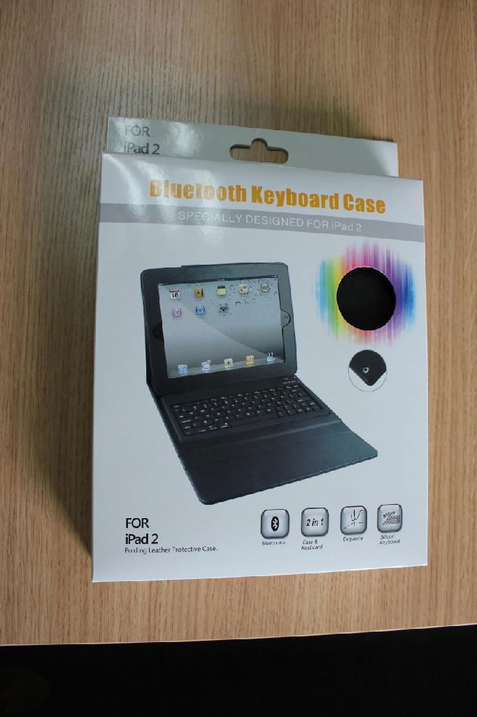 Ipad bluetooth keyboard with  leather case  4