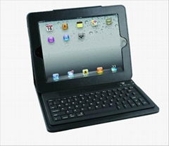 2011 new electronics Ipad bluetooth keyboard with Ipad leather case KB-6117-01