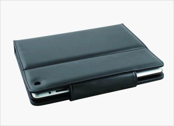2011 new electronics Ipad bluetooth keyboard with Ipad leather case KB-6117-01 3