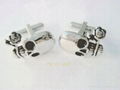 stainless steel men's skull cufflinks 1