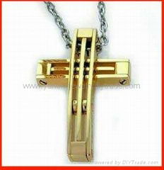 stainless steel cross pendant&christmas gift