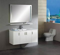 Wall-Mounted Wooden Bathroom Furniture