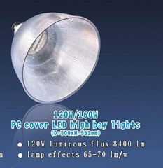 UL,CE Approved PC coved LED high bay light with 30W-160W