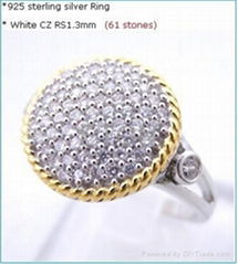 Fashion the latest fashion wholesale 925 silver zirconia rings