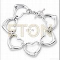 Fashion wholesale fashion bracelet 925 sterling silver bracelets and bangles 3