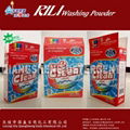 high foam and low density detergent powder in box