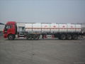 42500 liter stainless steel tank trailer for liquid food