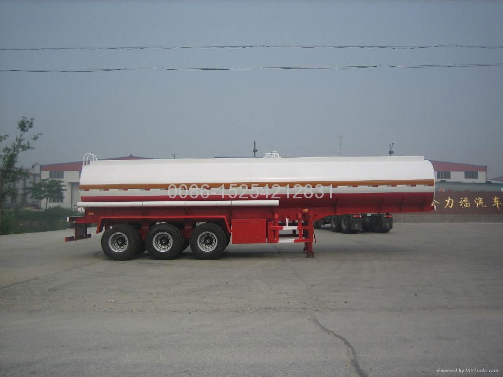 27400 liters road tank trailer for acid transportation