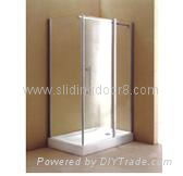 corner shower door