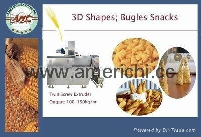 Frying Bugles snacks food machines