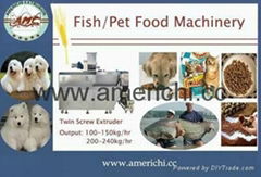 Pet and fish food machinery