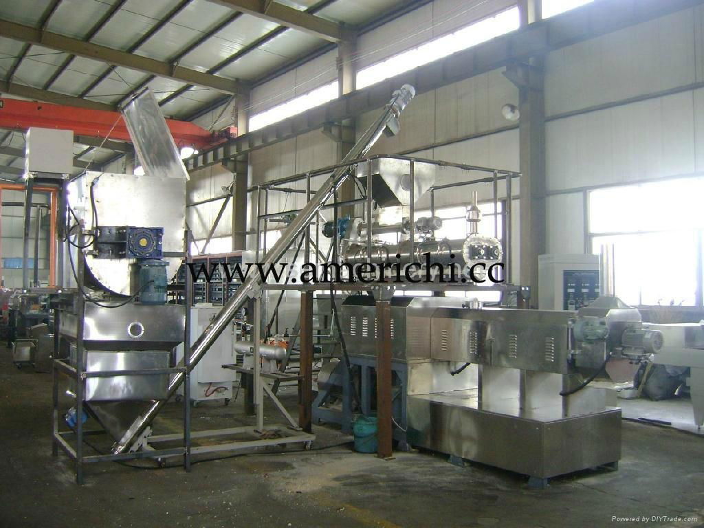 Twin screw snacks food extruder 