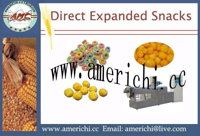 Direct expanded snacks food machine