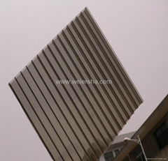 triple wall,double wall polycarbonate hollow roofing sheet