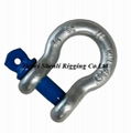 forged G80 US type bow shackle with srew