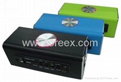 Box Style Mini Card Reader Speaker With FM