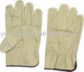 Pig Grain Leather Driver gloves 1