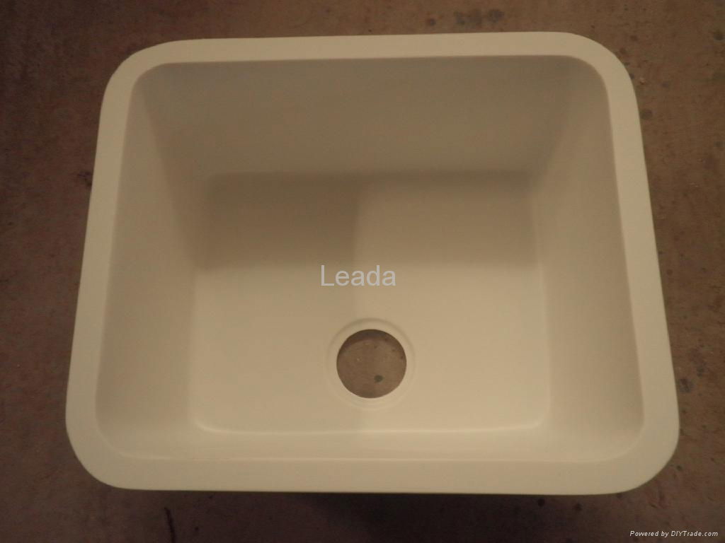 15% modified acrylic solid surface sink 2