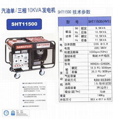 SAWAFUJI_本田9.5kva_大功率汽油發電機