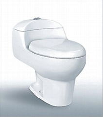 Siphonic one pcs toilet