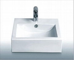 square wash basin