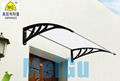 polycarbonate  door and window canopy