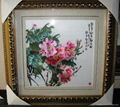 Peony hand-made silk embroidery