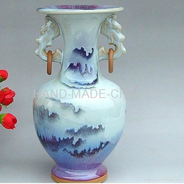Jun Porcelain  Vase with two ears