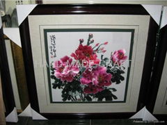 Rich Peony Silk Embroidery