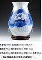 lily moon vase-blue and white porcelain bottle 2