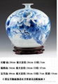 lily moon vase-blue and white porcelain bottle 5