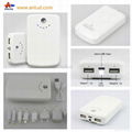 ALDP-07 12000mAh Portable Mobile Power Bank with 2 USB output and LED torch 2