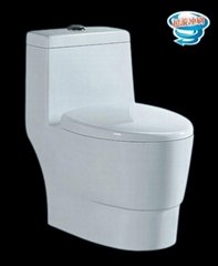 Rotary Punch One-piece Toilet