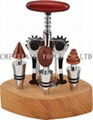 wine corkscrew & stopper set 1