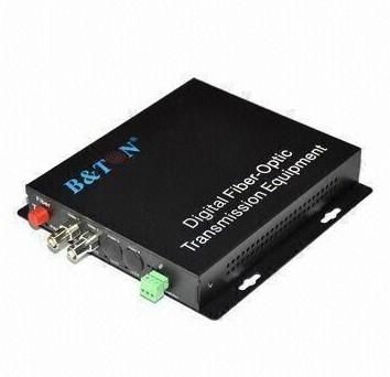 CCTV Optical Transceiver, Supports 2-channel Video Plus Single Switch Quantity 