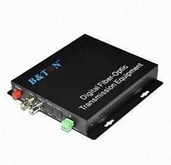 CCTV Optical Transceiver, Supports 2-channel Video Plus Single Switch Quantity 