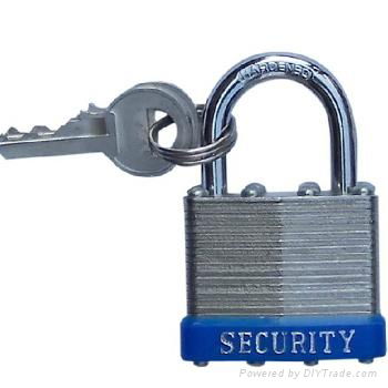 steel laminated padlock