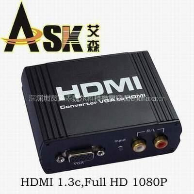 ASK VGA+ R/L 转HDMI 信号转换器