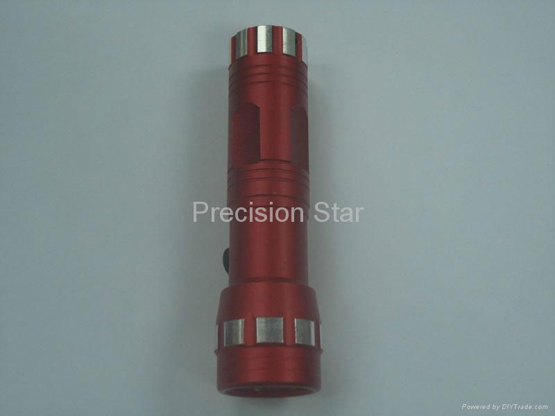 CNC machining aluminum alloy metal flashlight 2