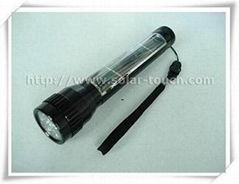 Aluminum Alloy Electroplating Solar Flashlight