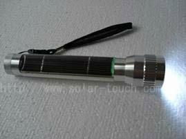 Aluminum Alloy Electroplating Solar Flashlight 3