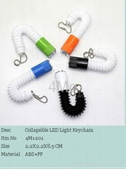 Collapsible LED Light Keychain 