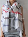 women wool striped scarf, cashmere fashion scarves wraps 2