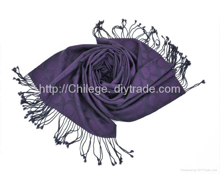 lady's scarf 100% wool scarves,wraps, shawl, jacquard scarf  2