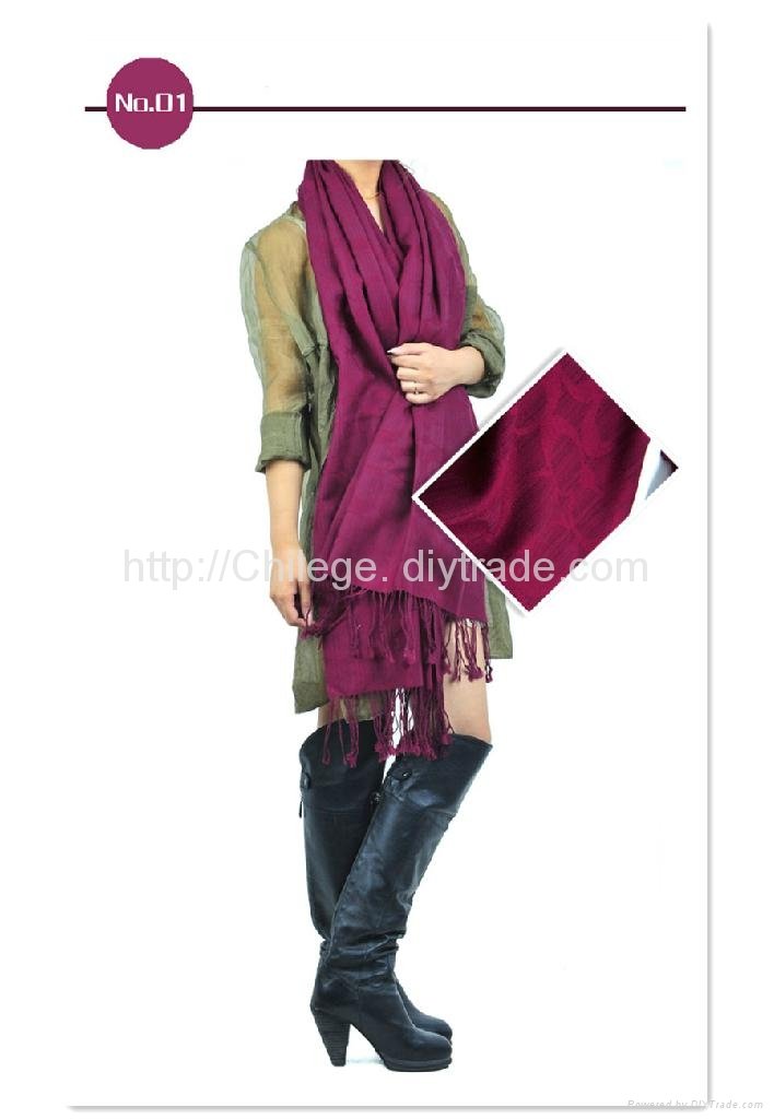 lady's scarf 100% wool scarves,wraps, shawl, jacquard scarf  3