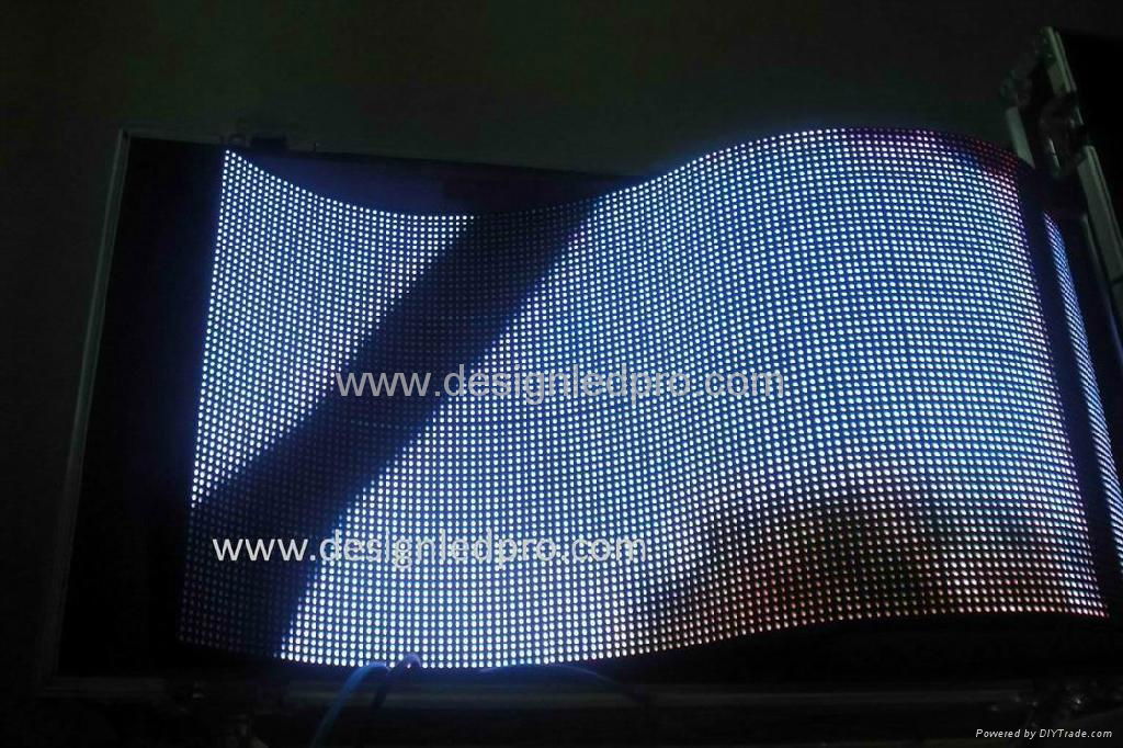 P6mm Rubber semi-flexible indoor full color led screen