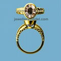 oval colorstone gold or silver ring