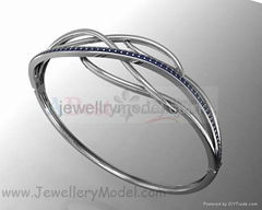 Jewelry fashion gold or silver ring mold and model